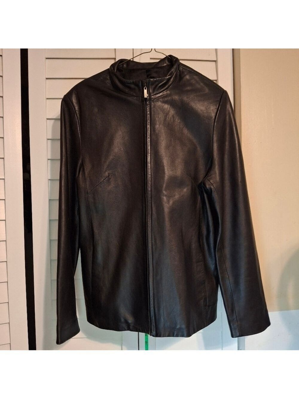 Tryst Women's Sleek Black Leather Jacket SZ S Butter Soft